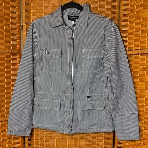 💰💰 Women’s Classic Navy & White Striped Jacket